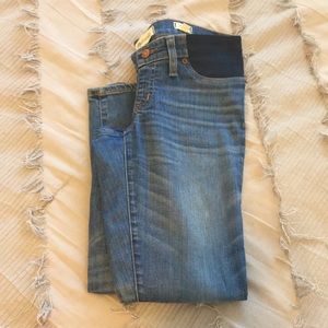 Madewell maternity skinny crop jeans